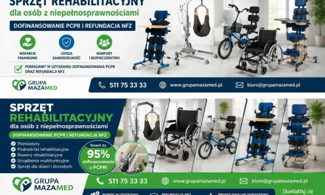 Sprzęt rehabilitacyjny dla seniora refundacja NFZ. Pomagamy w uzyskaniu dofinansowania PCPR i refundacji NFZ na sprzęt rehabilitacyjny.