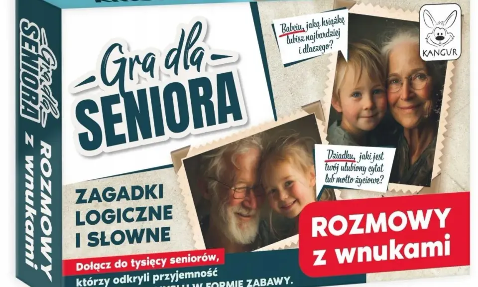 Gra "Rozmowy z wnukami" to zestaw zagadek dla seniorów do druku, które łączą zabawę z ćwiczeniem umysłu.